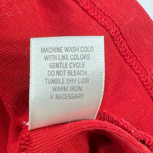 CJ Banks Women's Size 1X Top V-Neck Sleeveless Red Top Preowned - Picture 5 of 11